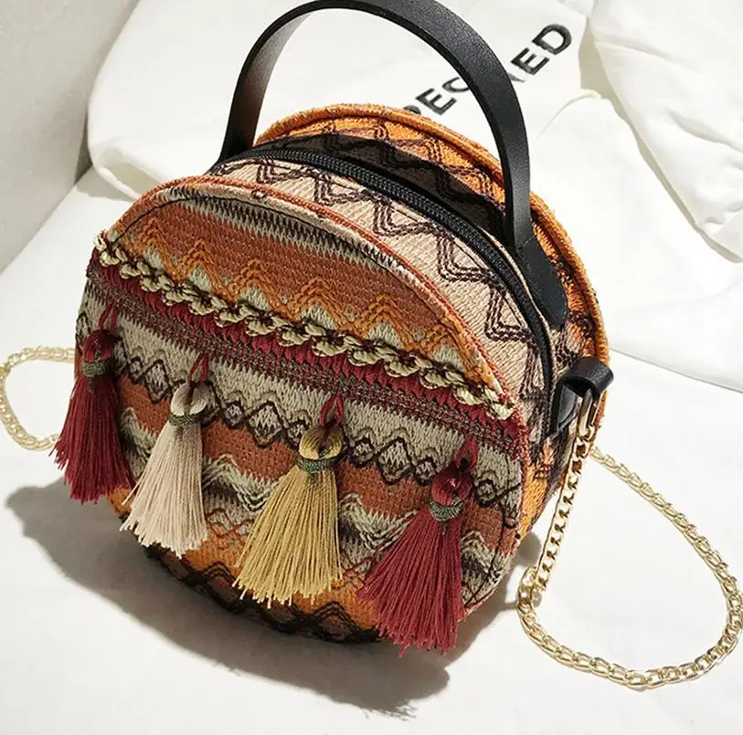 Женская Кожаная синяя сумка-хобо с бахромой женская сумка Boho кошелек на плечо сумка с кисточками - Цвет: Цвет: желтый