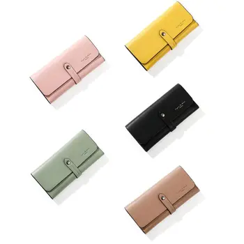 

Fashion Women Long Wallets Leather Card Coin Holder Case Purse Lady Female Casual Large Capacity Clutch Handbag Change Bag