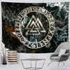 Ximant Viking blood eagle tapestry mysterious Viking meditation psychedelic Rune art hanging tapestry home decoration yoga mat ► Photo 3/6