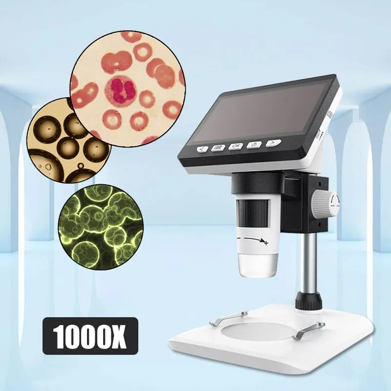 

8LED Screen Microscope Electron Microscope Digital Microscope Mobile Phones Real-Time Video Photos Ear Cleaning Tool Waterproof