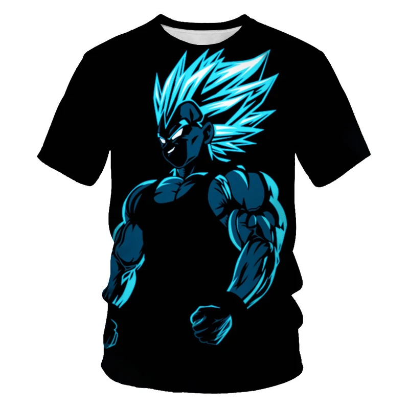 Новая футболка Dragon Ball Z летняя модная с аниме Wukong Daxian 3D-принтом для мужчин детей