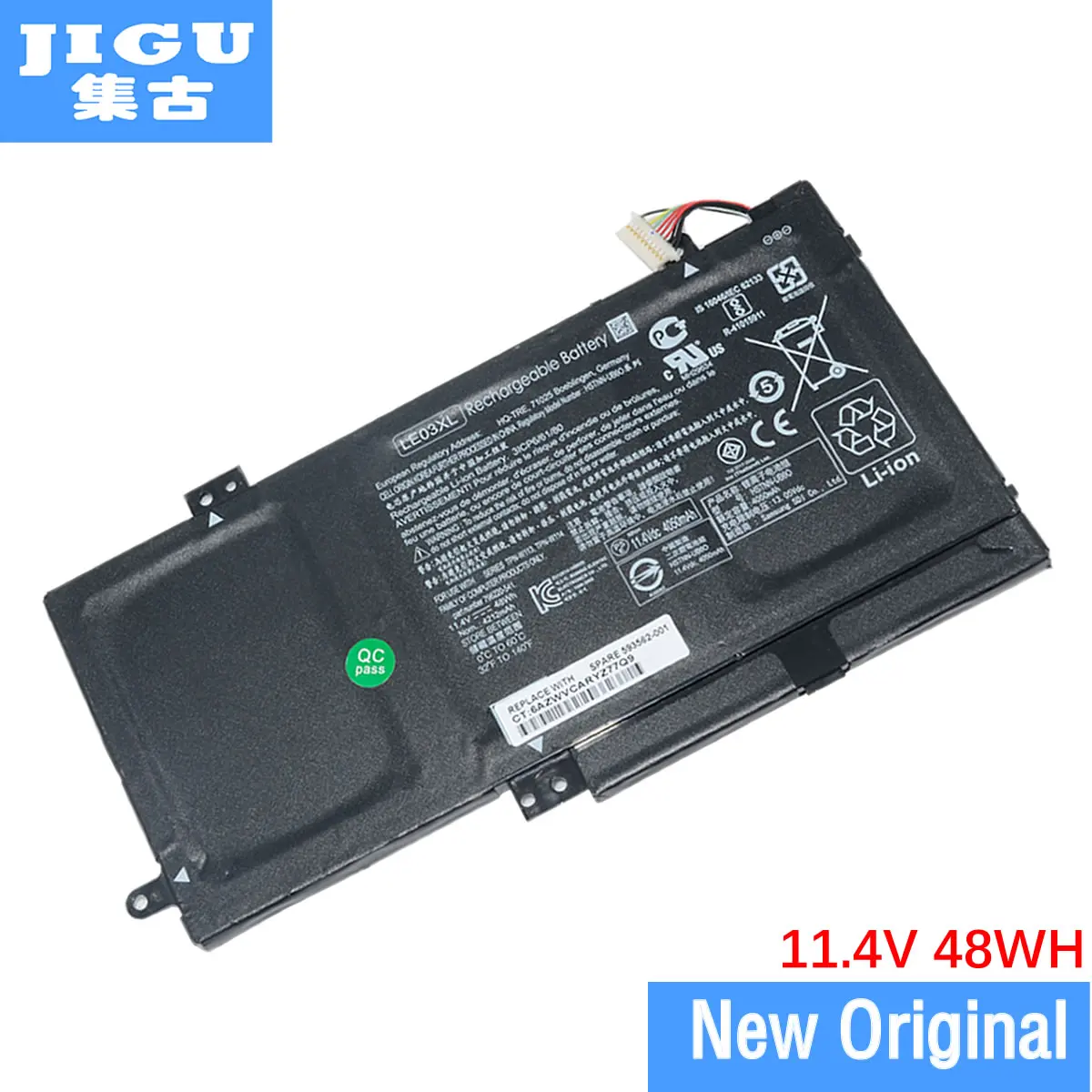 JIGU оригинальный ноутбук Батарея HSTNN-UB60 HSTNN-YB5Q LE03 LE03XL TPN-W113 W114 W116 для hp x360 13-s000 13-s100 15-bk000