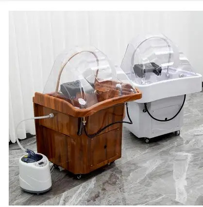 Hair salon Thai massage hair treatment shampooing bed fumigation water circulation with water heater hair care salon bed