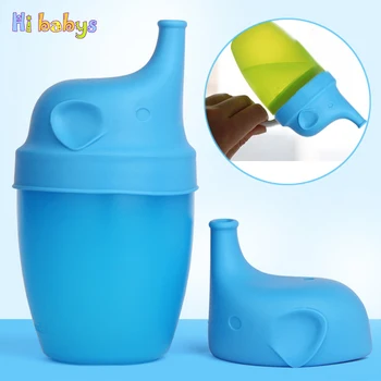 

2PCS Silicone Baby Cup Cover Spillproof Leakproof Baby Cup Cover Baby Training Drinking Glass Cup Kids Drinking Tool Accessories