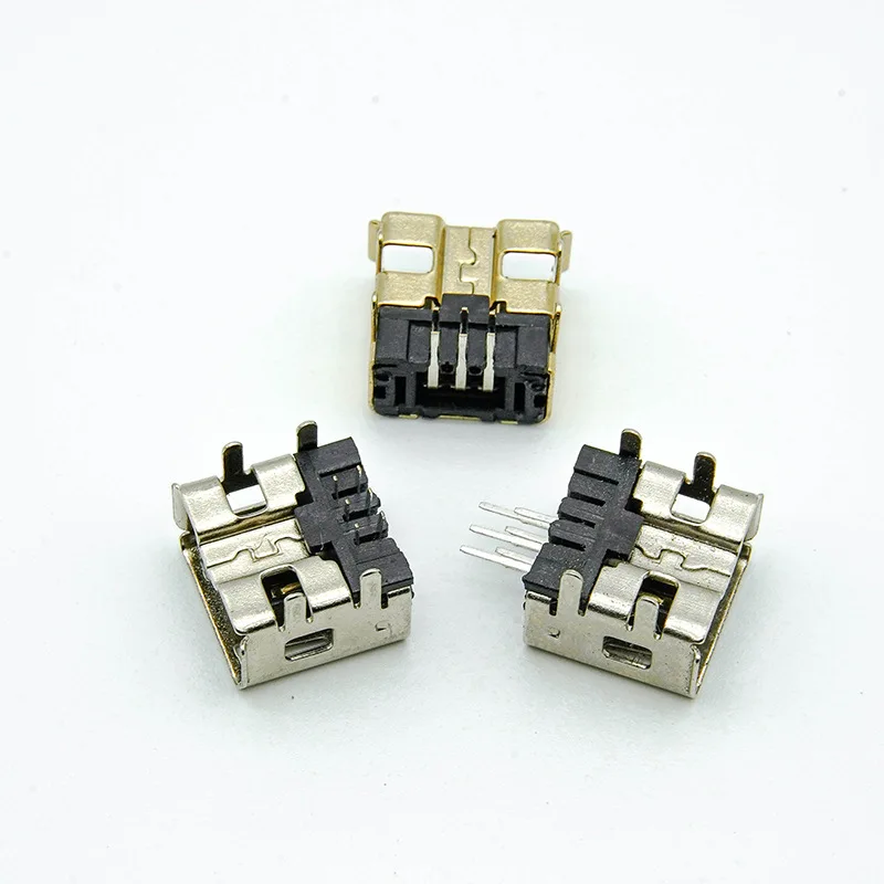 

100PCS 6Pin Female Socket Gold-plated Game Console Connector Plug For Wii Female Socket USB Short Sinking Plate Female