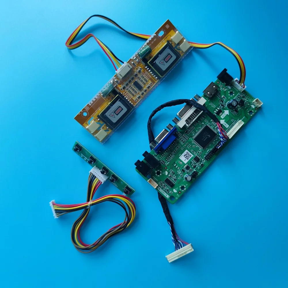 

Комплект для фотографий LTM170EH-L01/L02/L03/L05 LVDS 4 лампы 1280x1024 17 "плата контроллера 30pin экран монитора DIY M.NT68676 DVI VGA