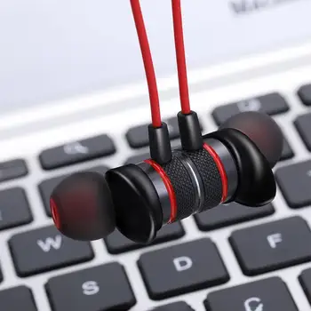 

1.3 Meters 3.5mm Wired High bass dual drive stereo In-Ear Earphone Volume Control Game Computer earbuds with Mic