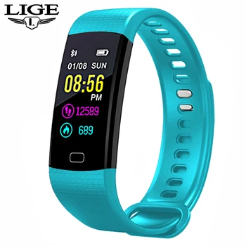 

LIGE New Smart Watch Men Women Heart Rate Monitor Blood Pressure Fitness Tracker Smartwatch Sport Watch Smart bracelet+Box