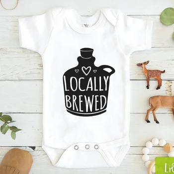 

Locally Brewed Onesies,Funny Baby outsuits,Beer rompers,Unique Baby Gift ,Unisex Baby Gift,Funny Baby Clothes
