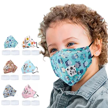 

1PC Kids Mask Baby Reusable Dustproof PM2.5 Pollution Respirator Mouth Cover Masks with Filter Children Protective Mask masque