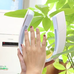 2021 New Mini Leafless Hanging Neck Fan Outdoor Sports Summer Fashion Portable USB Charging Air Cooler Silent Small Electric Fan