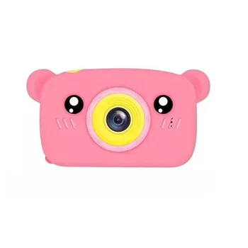 

1200W 1080P HD Digital Mini Kids Camera Bear Cartoon Video Photo Display Toys Outdoor Photography Props for Child Christmas Gift