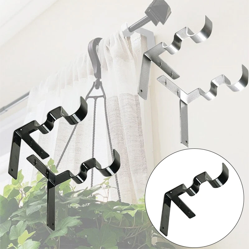 2x держатель для карниза, нажмите прямо в оконную раму, карниз для карниза, кронштейн для дома