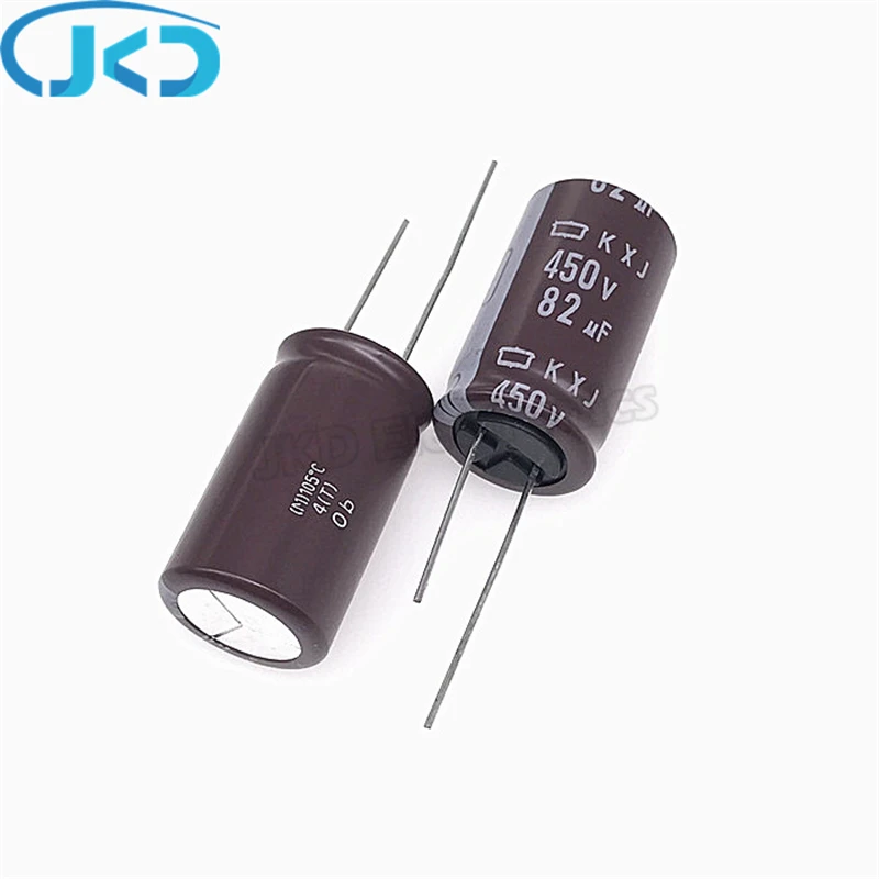 

10pcs Original 82uF 450V NCC KXJ Series 18*31.5mm Long Life 450V82uF Aluminum Electrolytic capacitor NIPPON CHEMI-CON