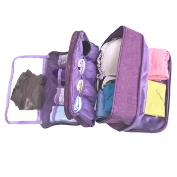 

Travel Multi-function Bra Underwear Packing Organizer Bag for Bra Socks Cosmetic Storage Case for Men Women E2S