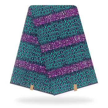 

Blesing 2020 original wax high quality african print fabric tissue african 100% cotton 6 yards of wax fabric