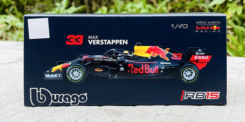 Bburago 1:43 2019 F1 Red Bull Racing RB15 33# Max Verstappen racing model simulation car model alloy car toy collection gift
