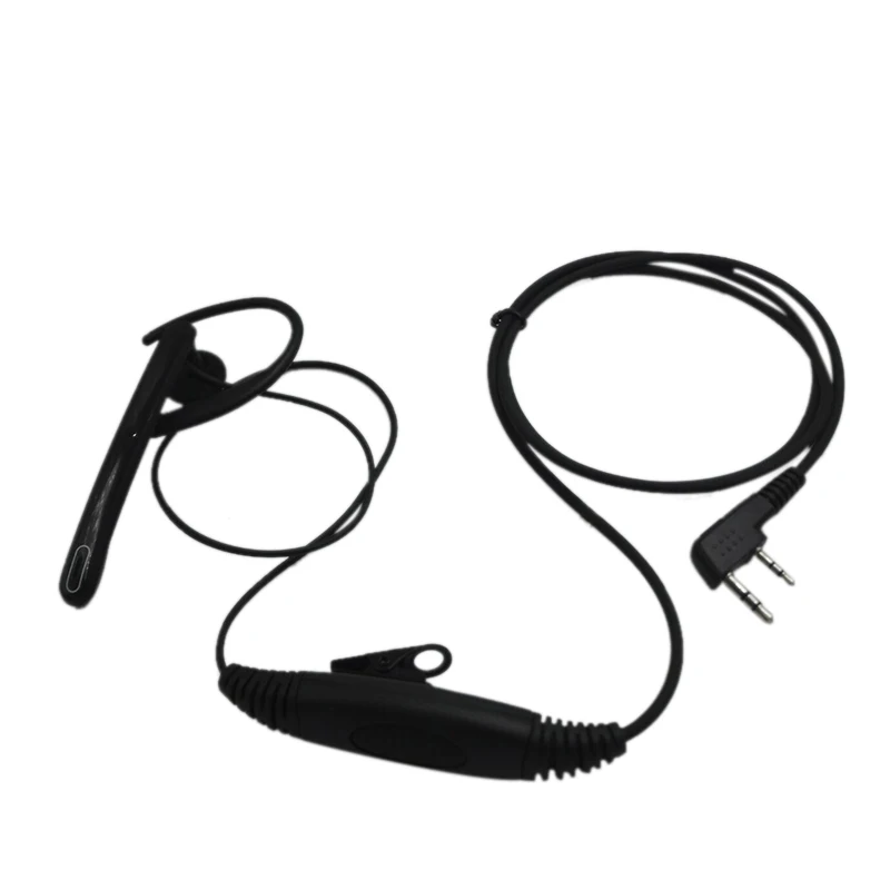 PTT воздуховод Walkie-talkie K форма головы Универсальные наушники линия воздуховод двухстороннее излучение съемные прозрачные наушники - Цвет: 2