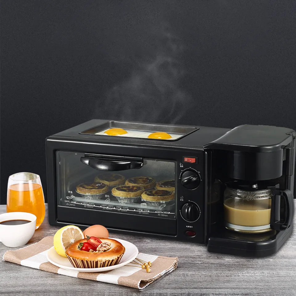 Breakfast Machine Household Three In One Multifunction Oven Coffee