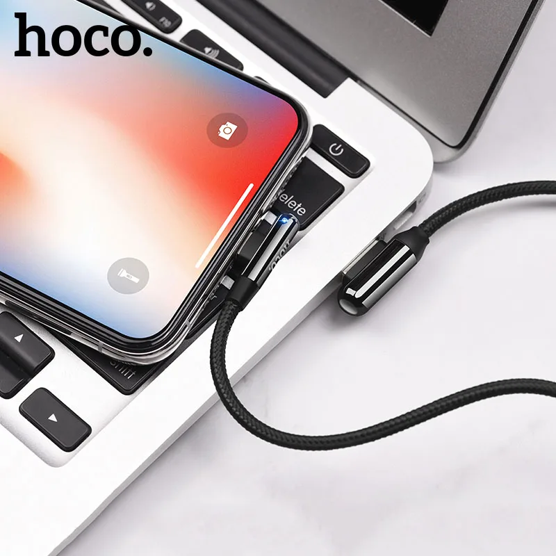 HOCO U77 31 шт./лот USB кабель для iPhone type C кабель для мобильных игр кабель со светодиодной подсветкой Зарядка для samsung USB C кабель