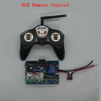 

1set RC Bait Tug Boats 6CH Remote Control 10A 15A 20A High Power Transmitter 12V 24V Receiver Board 300M Radio Controlling
