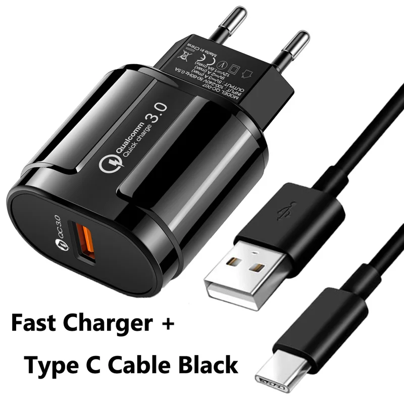phone charger Quick Charge 3.0 USB Fast Charger For OPPO Reno 6 5 4 Pro A54 A74 A94 A53 F19 Pro Find X3 X2 Pro 5G Charger Type C Data Cable usb charger Chargers