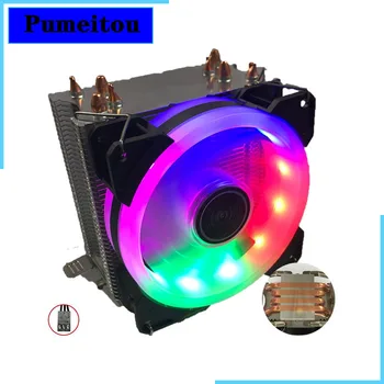 

Pumeitou AMD Intel CPU Fan RGB Support 3 pin 4 pin cooler New