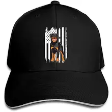 Классическая унисекс Ротвейлер Собака Флаг США Дальнобойщик кепка бейсболка