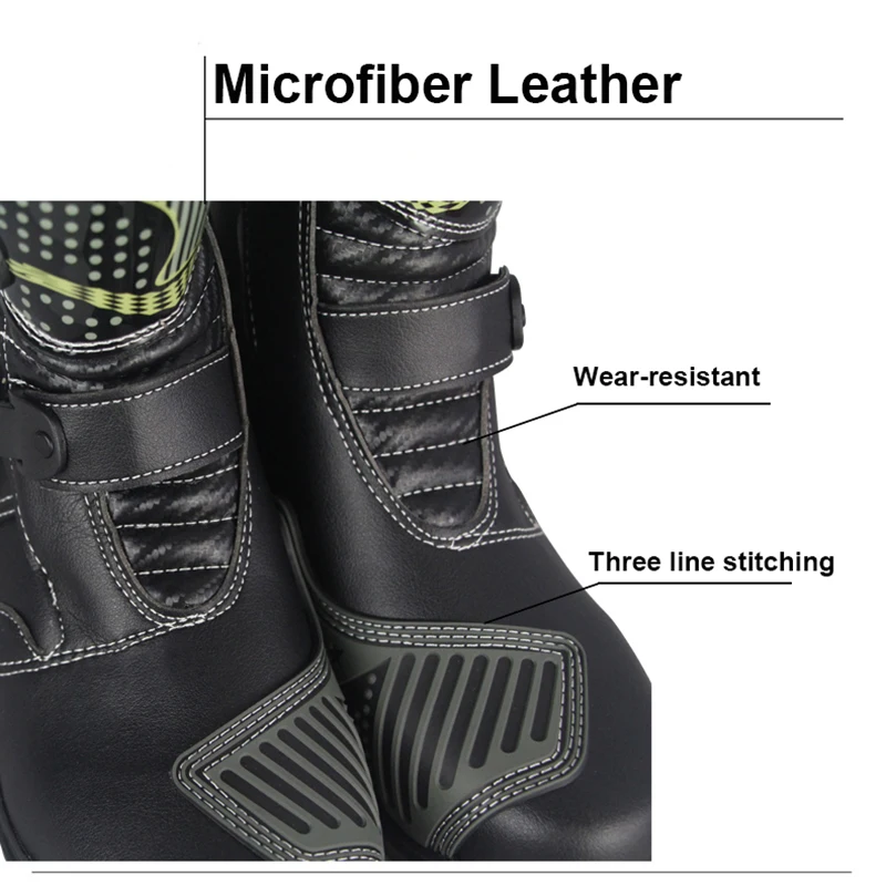 Профессиональные мотоциклетные сапоги до колена для скутера гоночные