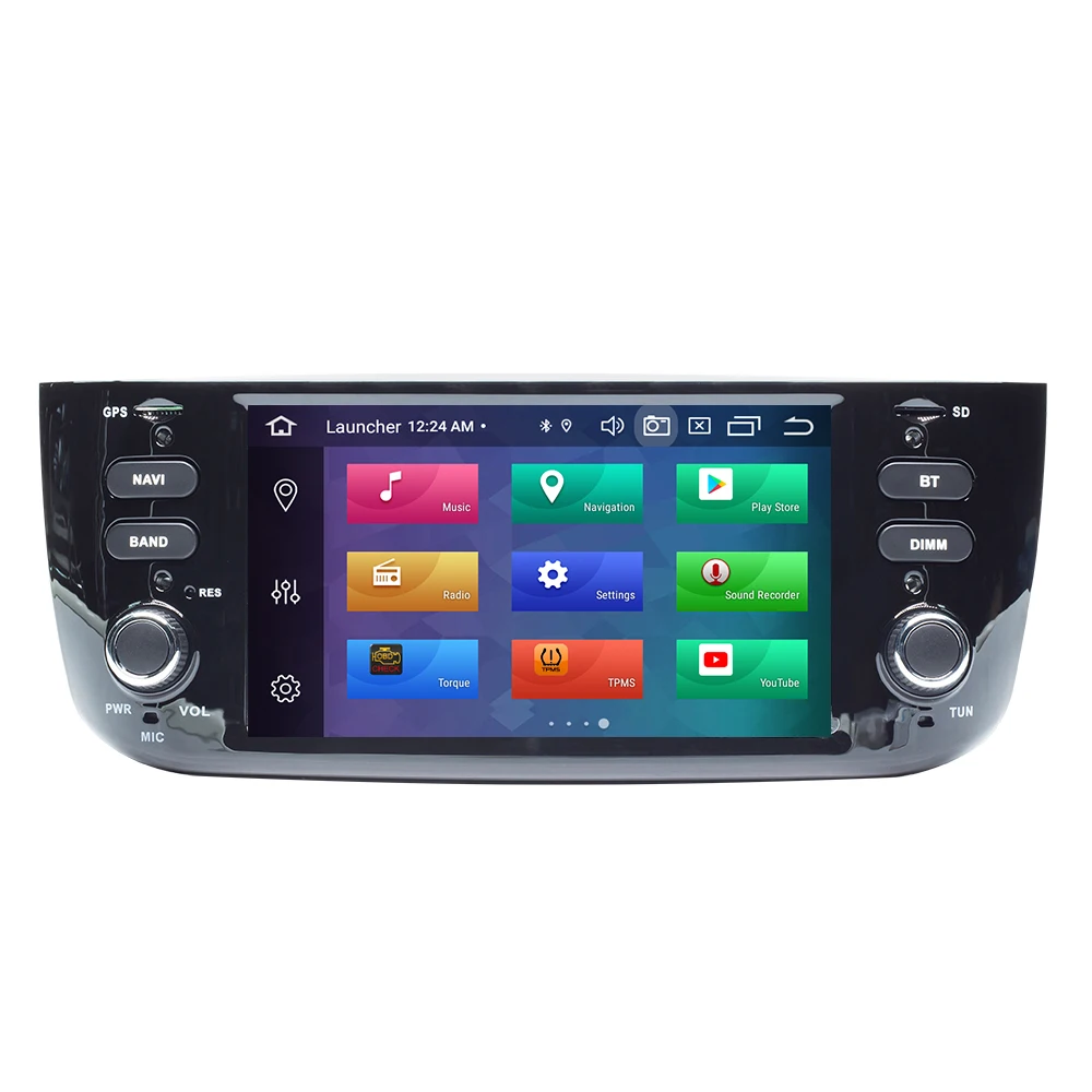 Flash Deal IPS DSP 4G 64GB Autoradio 1 Din Android 9.0 Car DVD Multimedia Player For Fiat/Linea/Punto evo 2012-2015 GPS Navigation Stereo 1