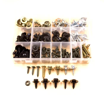 

Mixed 5mm 6mm 8mm hole Self - tapping Screws Fixd For car leaf board bumper fender metal nut rivets