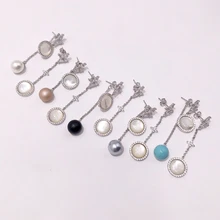 

2021 Hot Trend Brand Asymmetric Pendant Earrings Ear Studs Everyday Wear Versatile Jewelry Atmosphere
