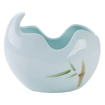 

1pc Flowerpot Mini Chic Desktop Durable Ceramics Bonsai Planter Succulent Plant Container Flower Pot For Shop Home Office