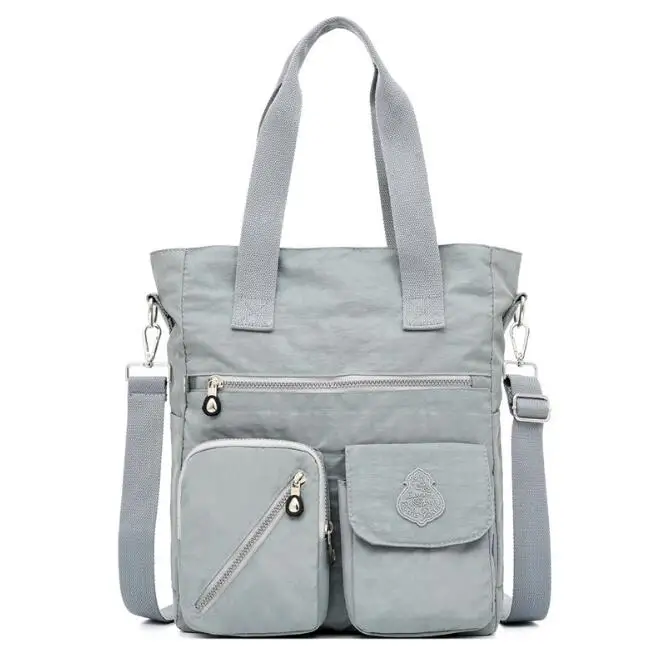 BXY081E-gray Сумка для подгузников, сумка для мамы, сумка для подгузников для беременных, переносная детская сумка, большой Многофункциональный рюкзак-переноска - Цвет: BXY081E-gray