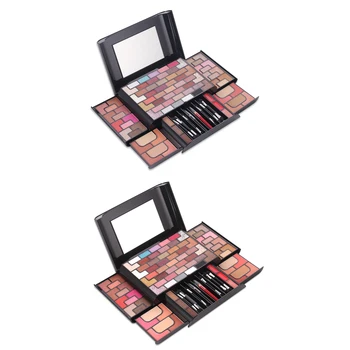 

MISS ROSE Eyeshadow Palette 68 Color Matte Eyeshadow Glitter Powder Eye Makeup Nudes Palette with Blush Eyebrow Lipstick