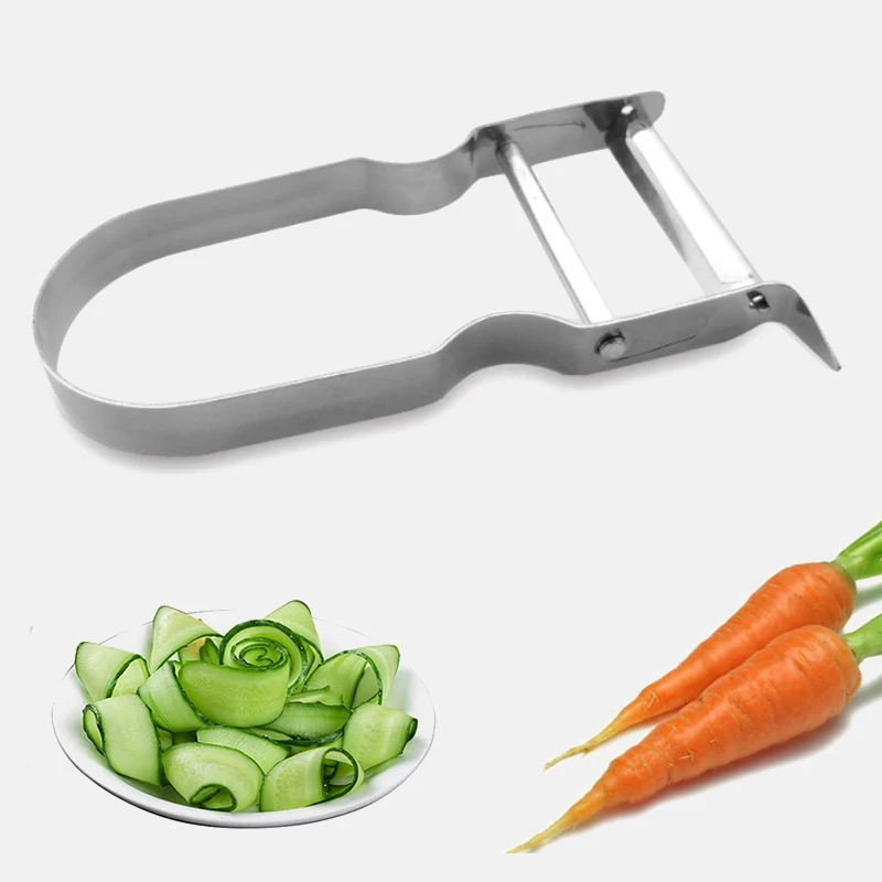 1 шт. Овощечистка из нержавеющей стали для овощей и фруктов пищевой инструмент