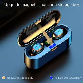 

F92 Smart Touch Bluetooth 5.0 Wireless Earbuds with Wireless Charging Case Sport IPX67 Waterproof TWS Stereo Headphones