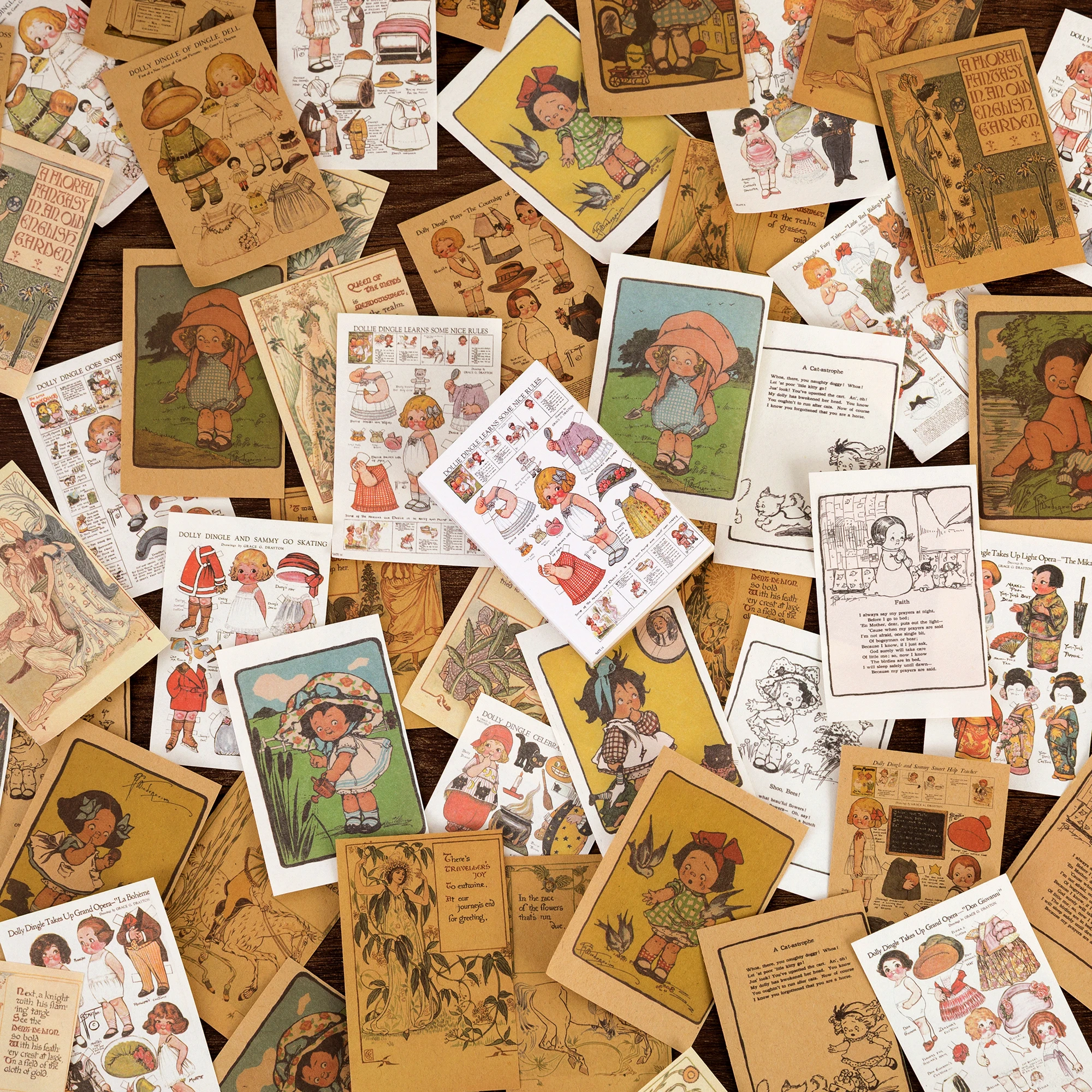 Medieval old Page series Junk Journal Material book Paper Kraft Card DIY  Scrapbooking Decorative LOMO Background Craft Paper