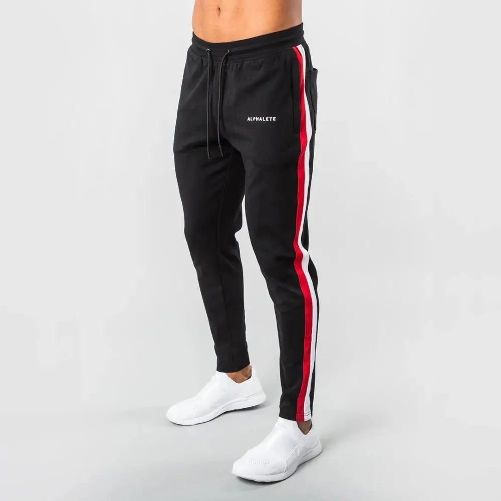 Бренд ALPHALETE новые хлопковые штаны колготки для бега мужские спортивные Леггинсы