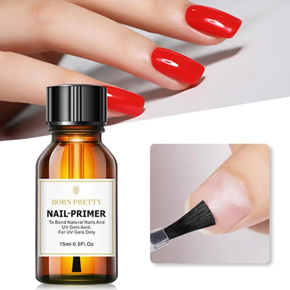 

Nail Prep Dehydrator And Nail-Primer Set, Free Grinding Nail Art, No Need Of UV LED Lamp Gel Nail Polish Tool 15ML