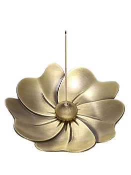 

Brass Insence Burner Lotus Incense Stick Holder Burner Holder Room Smell Aroma Burner Queimador De Incenso Insence Holder AC50XL
