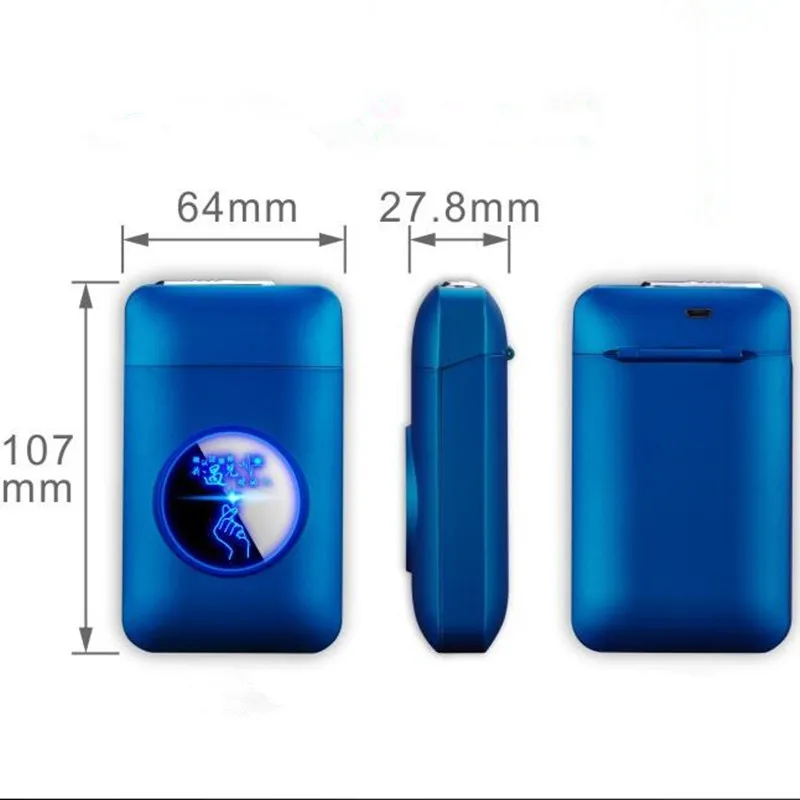 New-USB-recharge-lighter-and-cigarette-box-case-Creative-Graphic-LED-display-USB-charging-Windproof-flameless (1)