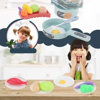 

1 Set of Kitchen Toy Simulation Cutlery Plaything Baby Cooking Kitchen Set