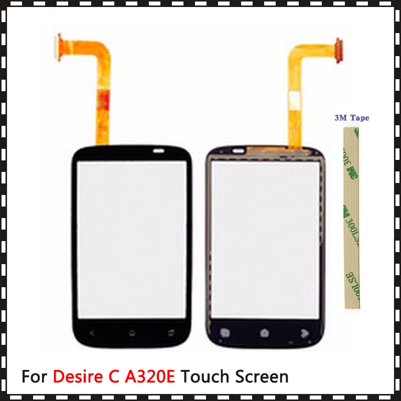 Сменный высококачественный сенсорный экран 3 5 дюйма для HTC Desire C A320E дигитайзер