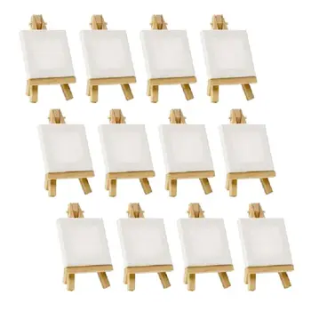 

Mini Wood Easel Set For Painting Drawing School Student Artist Supplies