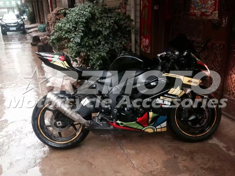 Новый набор обтекателей для мотоциклов из АБС пластика подходит Kawasaki Ninja ZX6R 636 2009