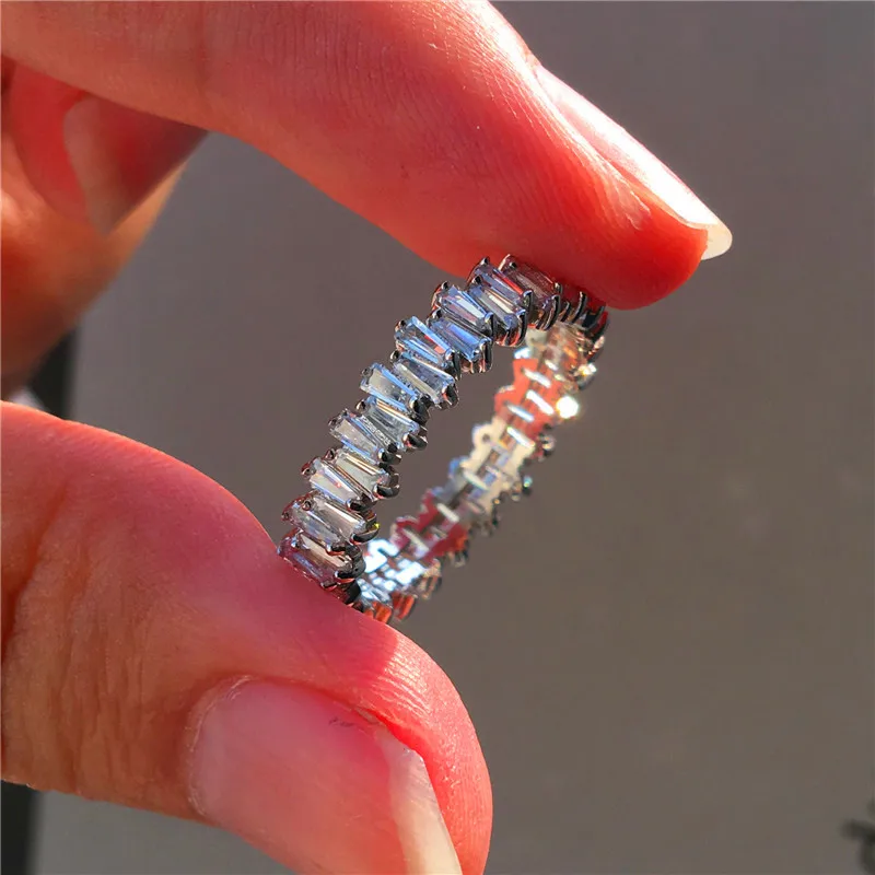 Женское винтажное обручальное кольцо роскошное маленькое из 100% настоящего