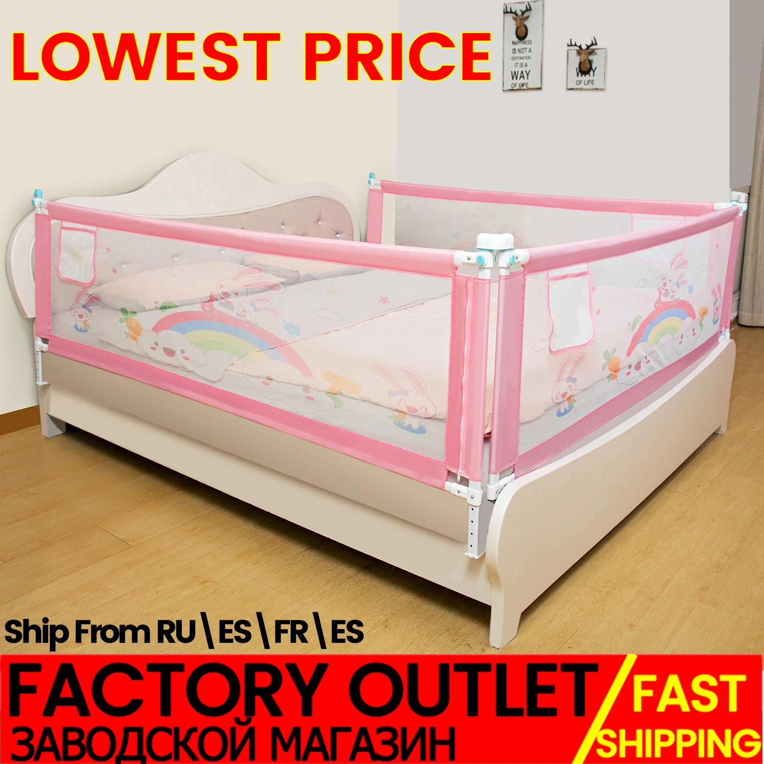Crib Rail Baby Safety Barrier Bed Child Fence Foldable Men Aliexpress
