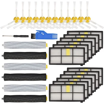 

32Pack Replacement Accessory Kit for IRobot Roomba 800 900 Series,12 Filter,12 Side Brush,3 Tangle-Free Debris Extractor