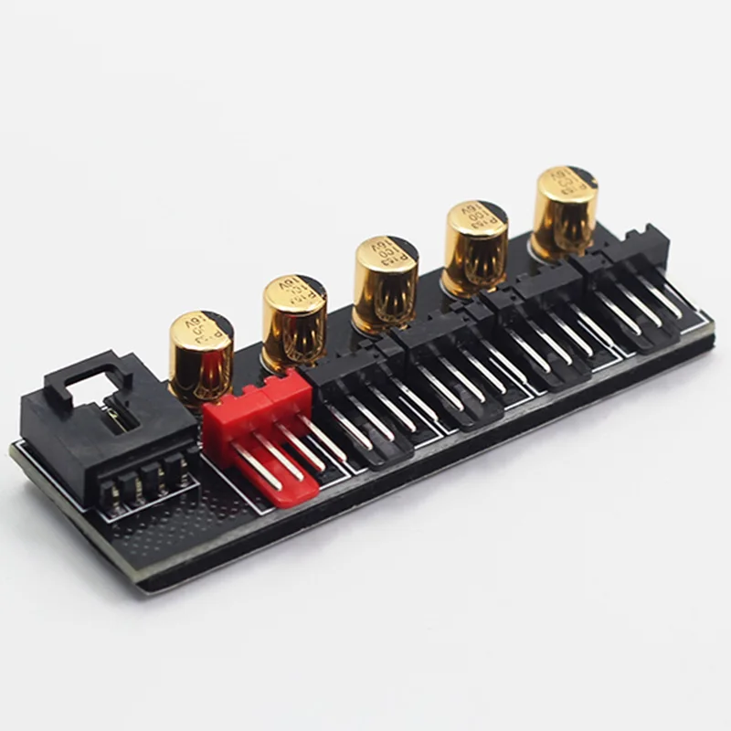 Материнская плата 4Pin Pin хаб pwm вентилятор ступица компьютера регулятор температуры шасси контроллер вентилятора